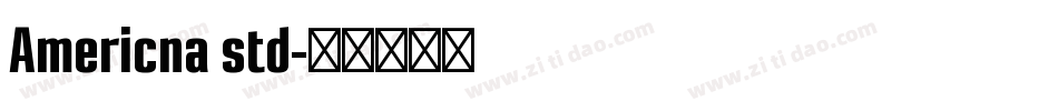 Americna std字体转换